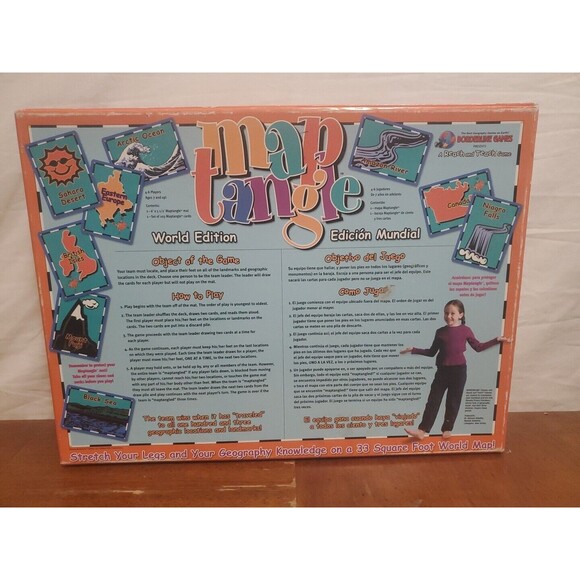 Map Tangle World Edition Game A Reach & Teach Game 2004 Borderline Games - Picture 2 of 3